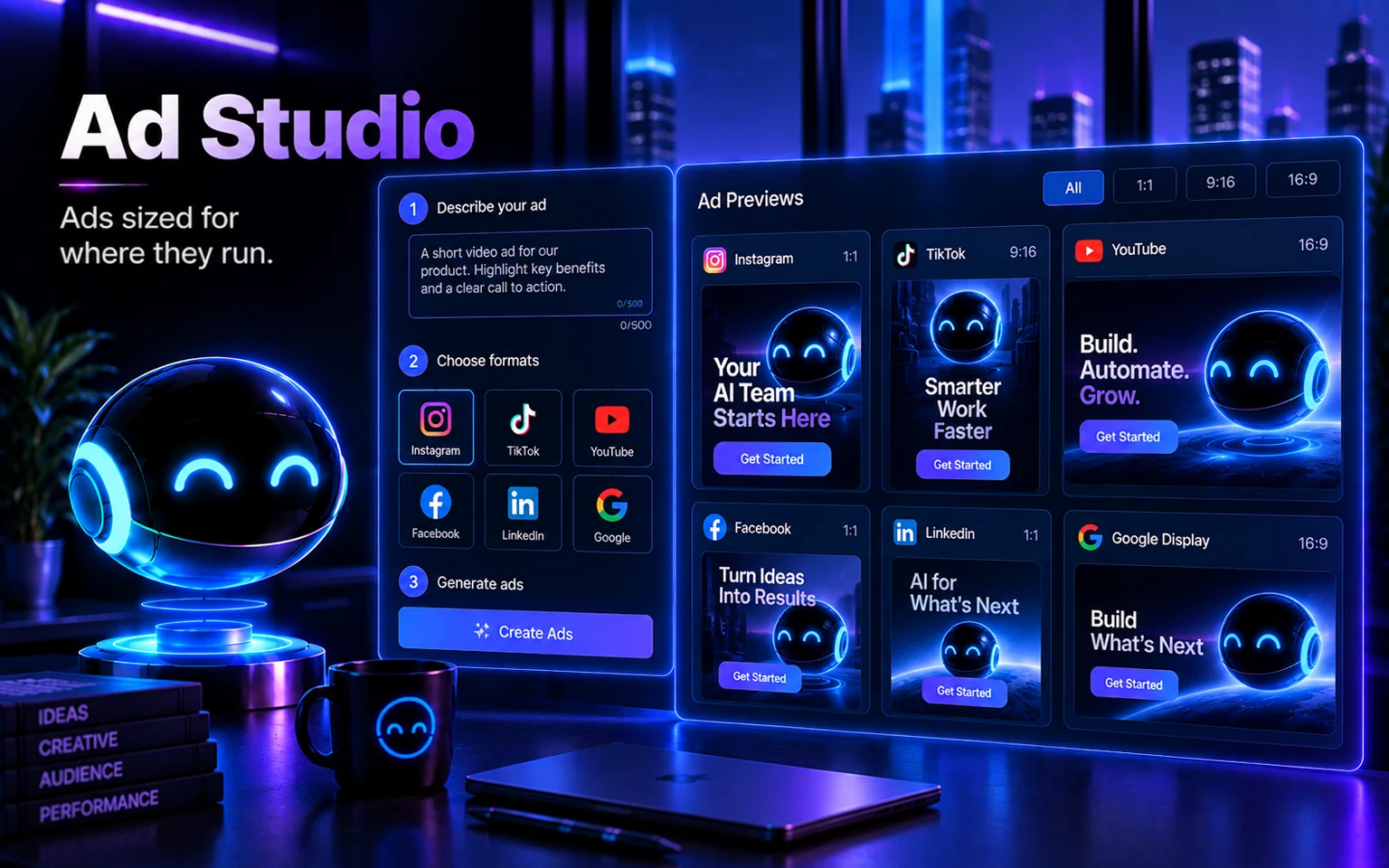 Ad Studio card