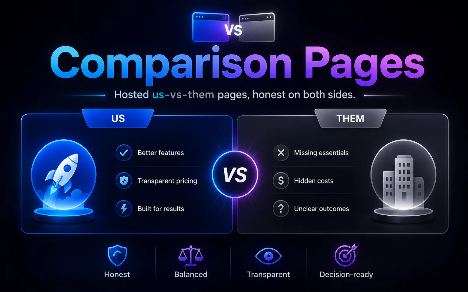 Comparison Pages card
