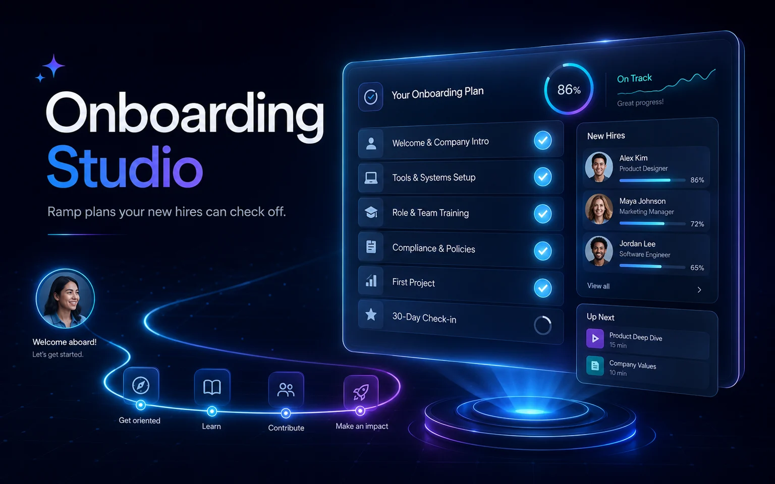 Onboarding Studio card