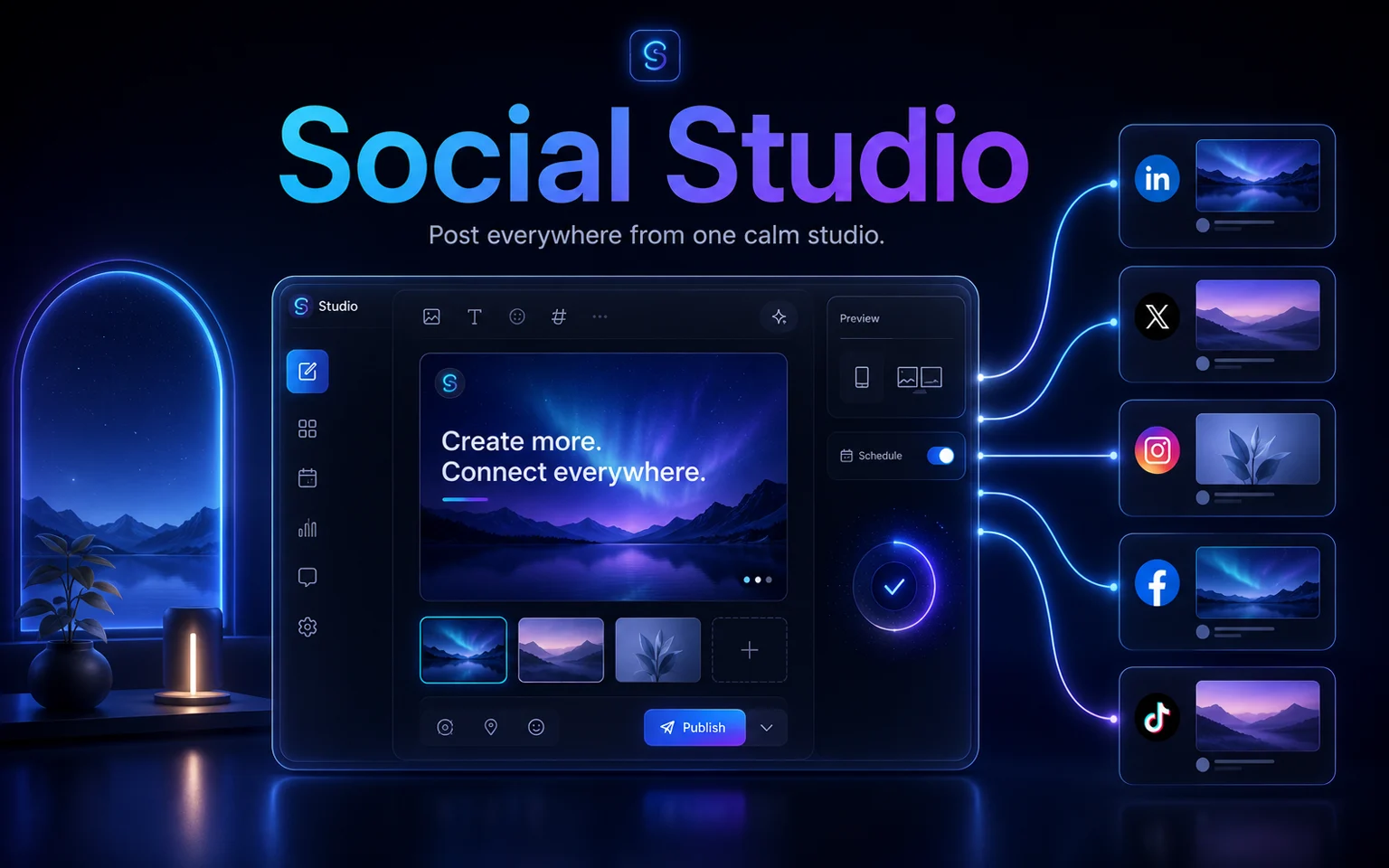 Social Studio card