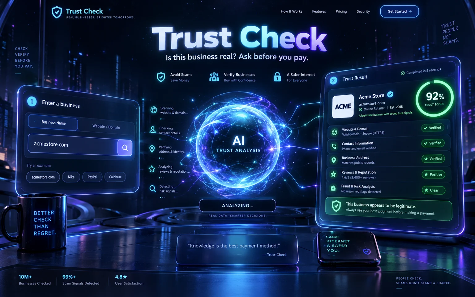 Trust Check card