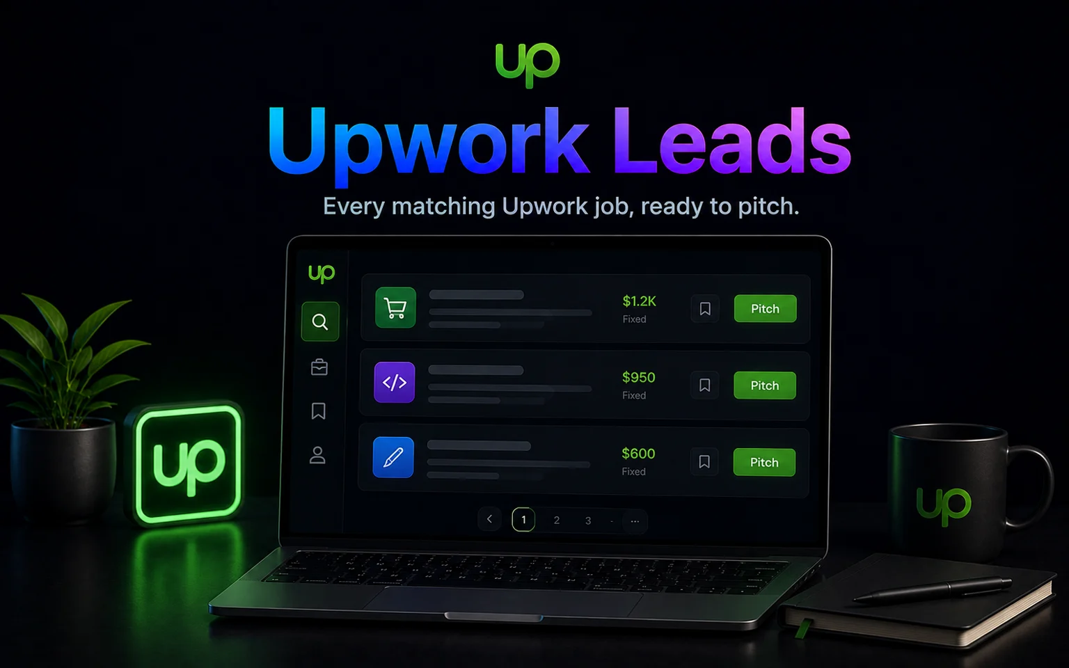 Upwork Leads card